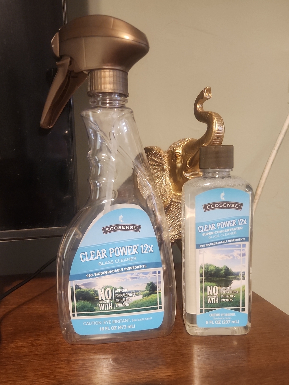 Ecosense Clear Power 12x Glass Cleaner Spray – Clear/Blue